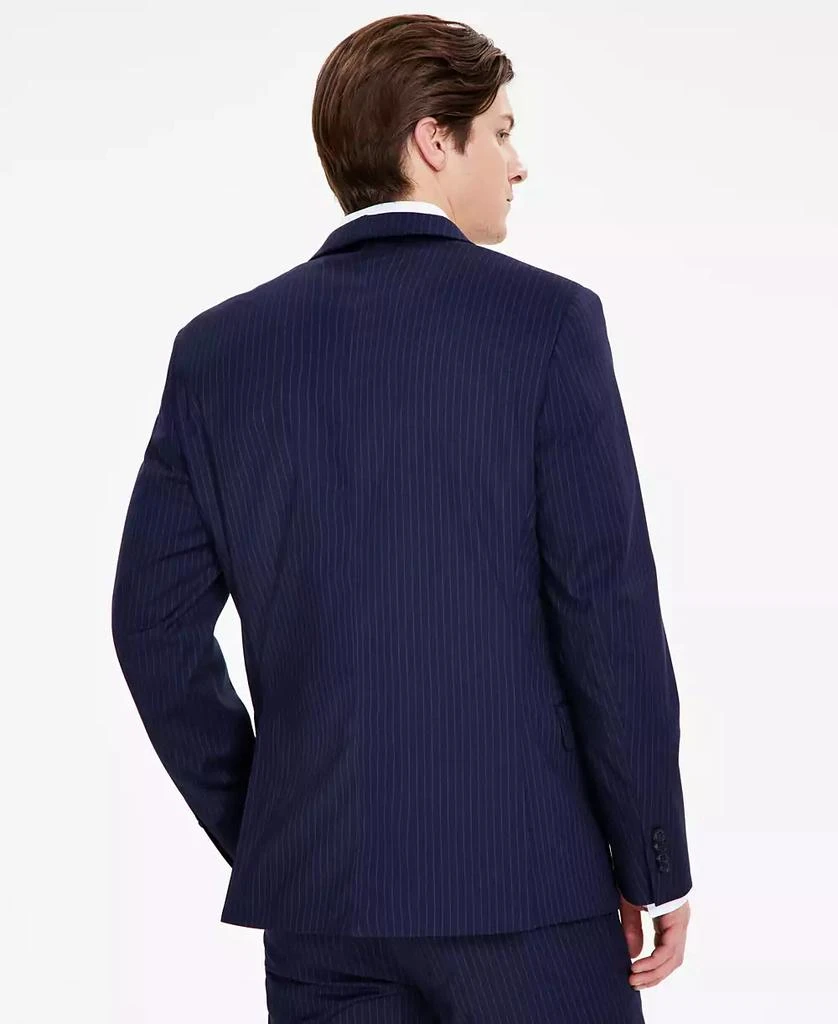Alfani Men's Navy Slim-Fit Stripe Double Breasted Suit Jacket, Created for Macy's 2