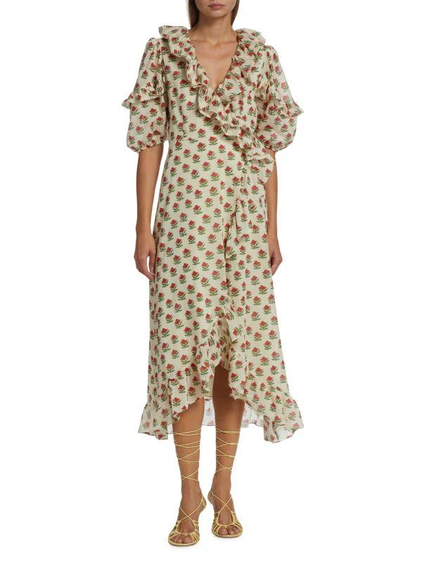 Rhode Lydia Ruffle Maxi Dress 1