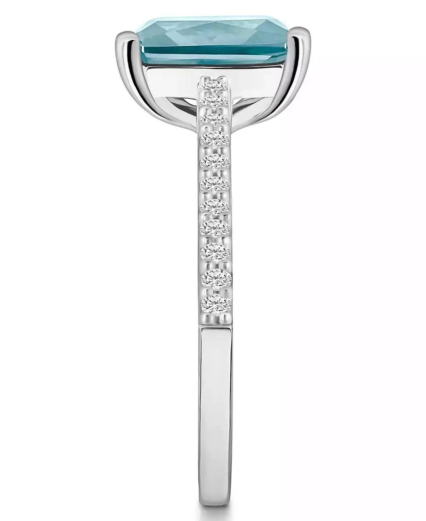 Macy
s Aquamarine (3 ct. t.w.) and Diamond (1/4 ct. t.w.) Ring in 14K White Gold 4