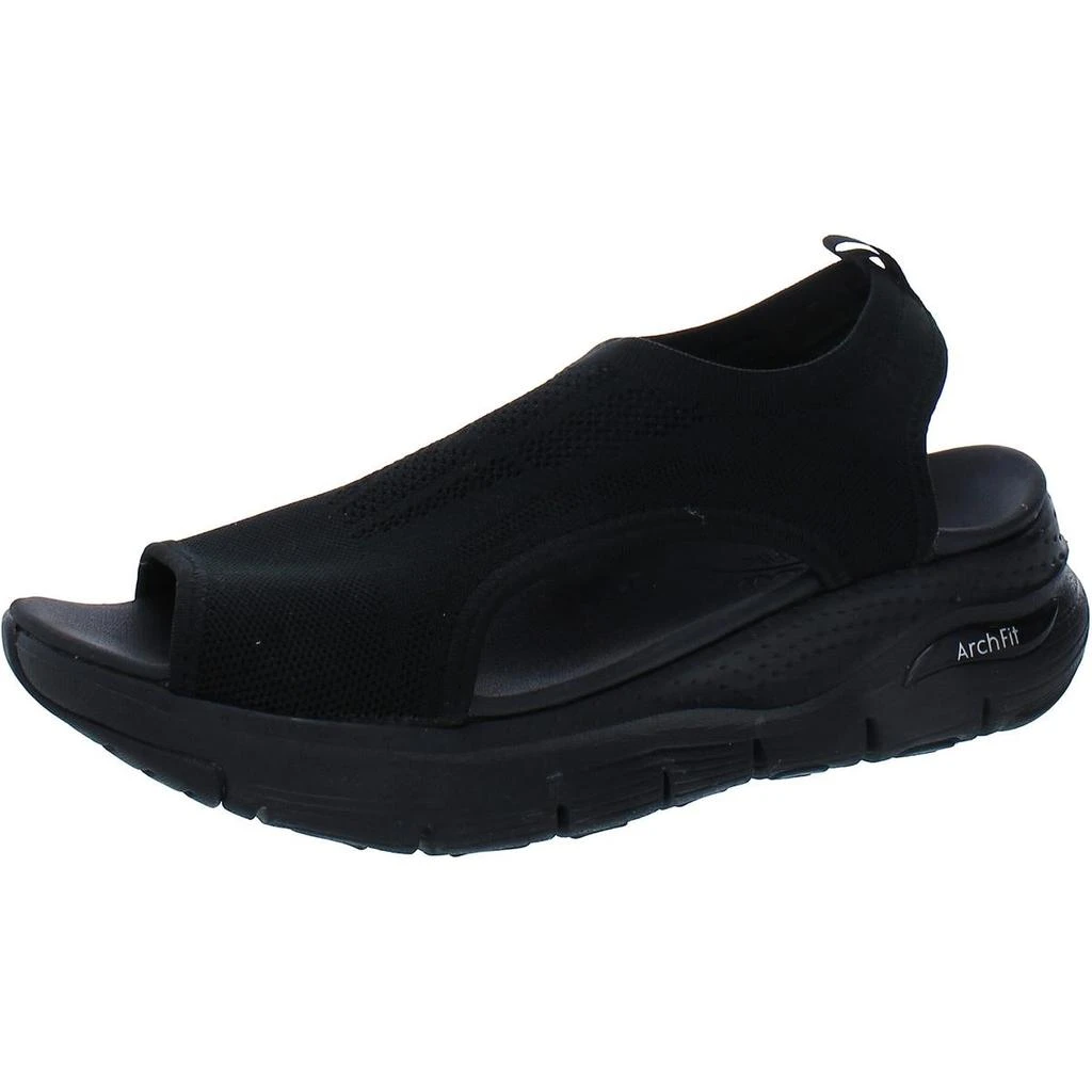 SKECHERS Arch Fit-City Catch Womens Knit Slingback Wedge Sandals 1