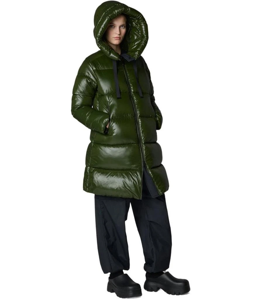 Save The Duck Save The Duck Isabel Green Hooded Padded Coat 3