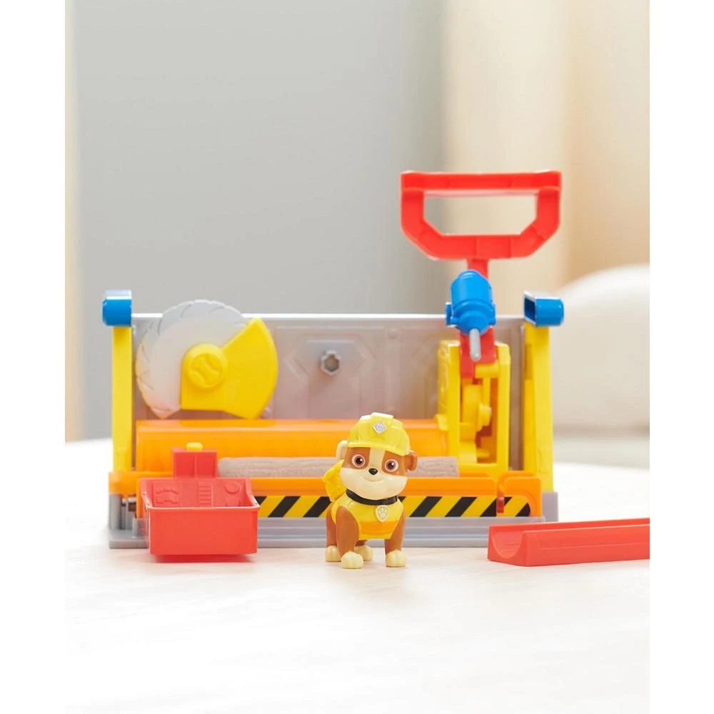 Rubble & Crew Rubble's Workshop Playset, Construction Toys with Kinetic Build-It Sand Rubble Action Figure 7