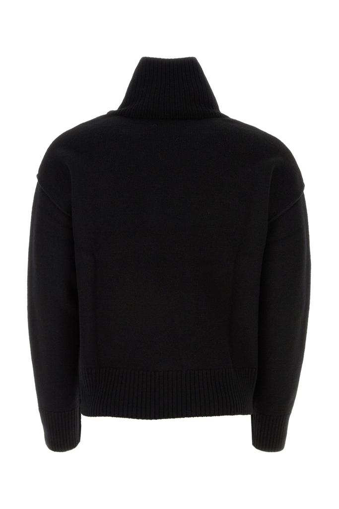 AMI Black wool oversize sweater