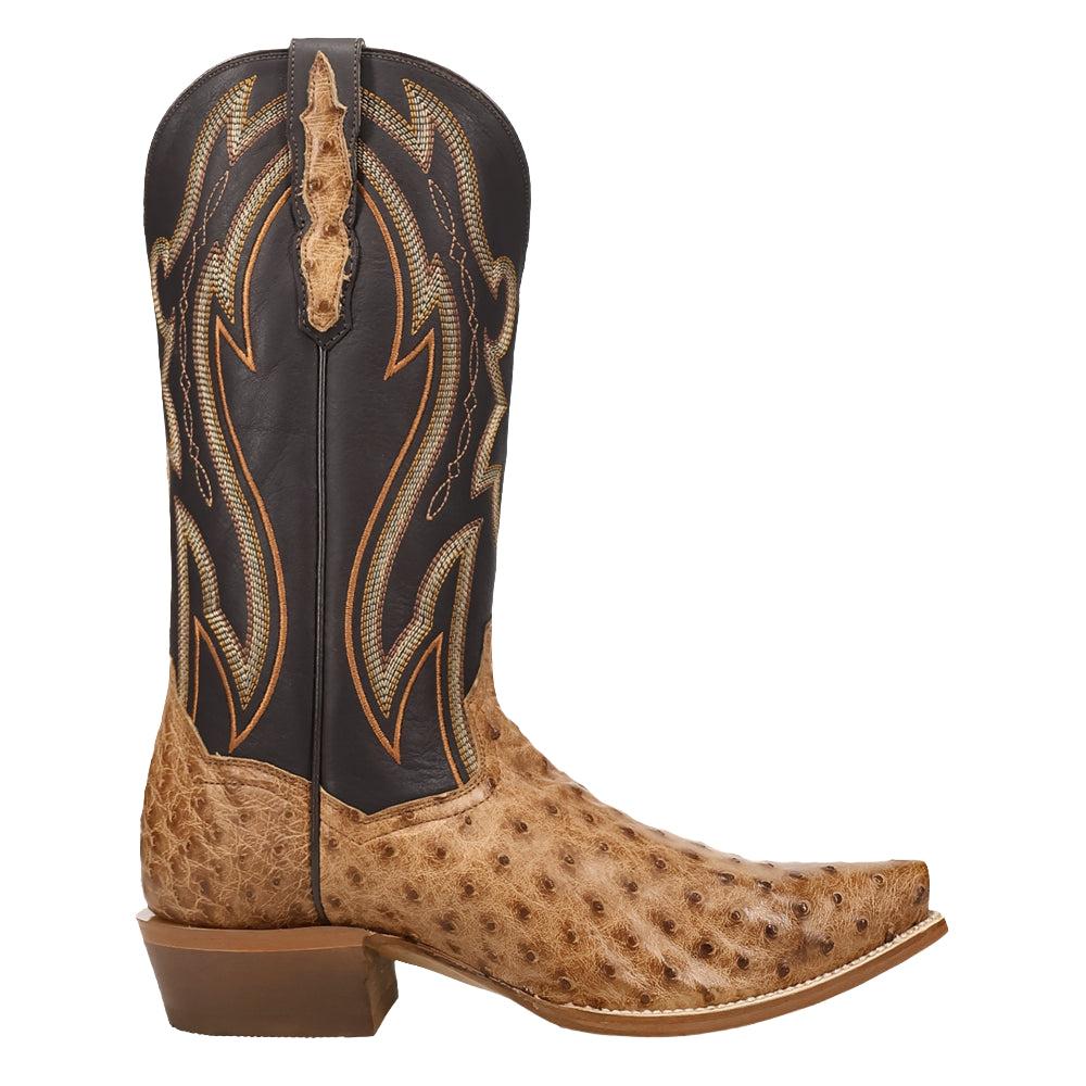 Dan Post Boots Grit Full Quill Ostrich Snip Toe Cowboy Boots
