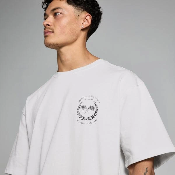 Myprotein MP Men's Race Day Graphic T-Shirt - Natural Cream 5