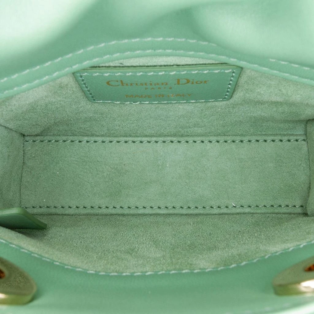 Dior Dior Green Micro Lambskin Cannage Lady Dior 4