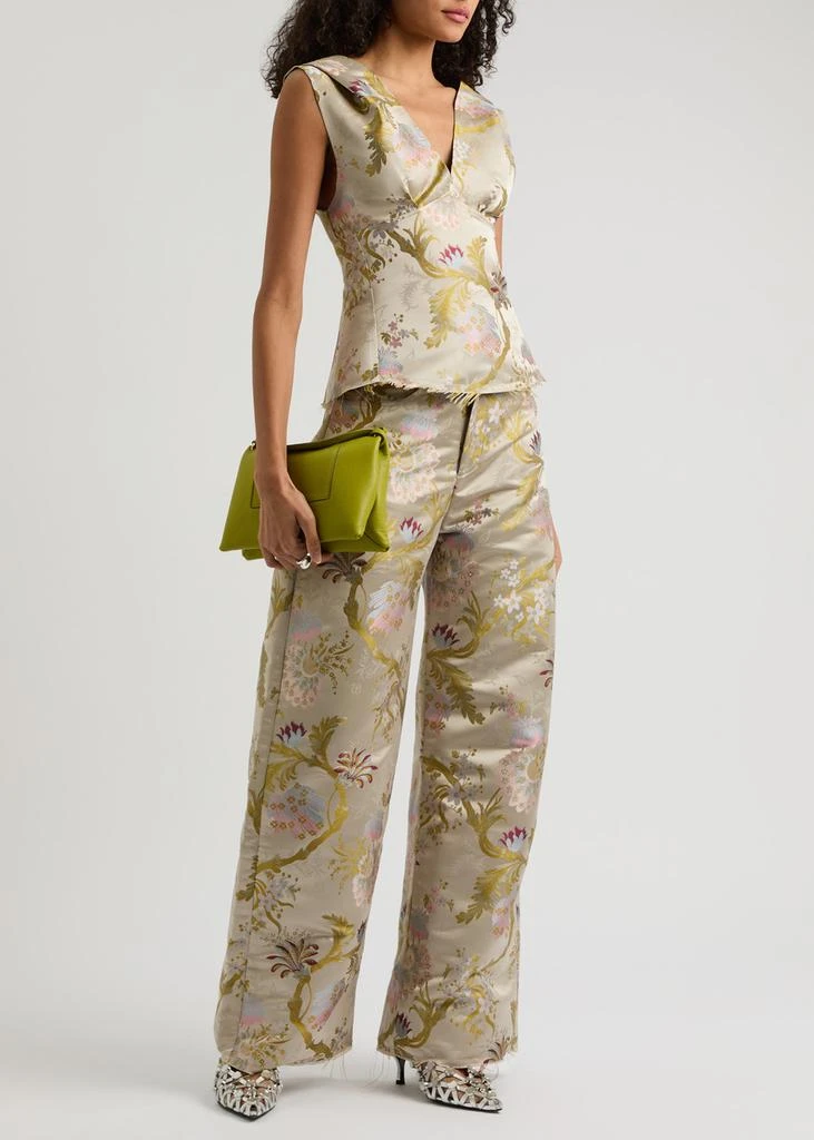 Marques Almeida Floral brocade wide-leg trousers 4