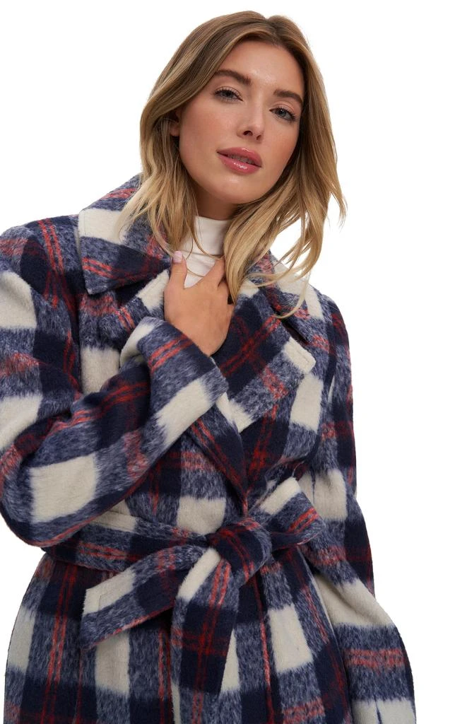 NOIZE Katja Vegan Wool Plaid Coat 4