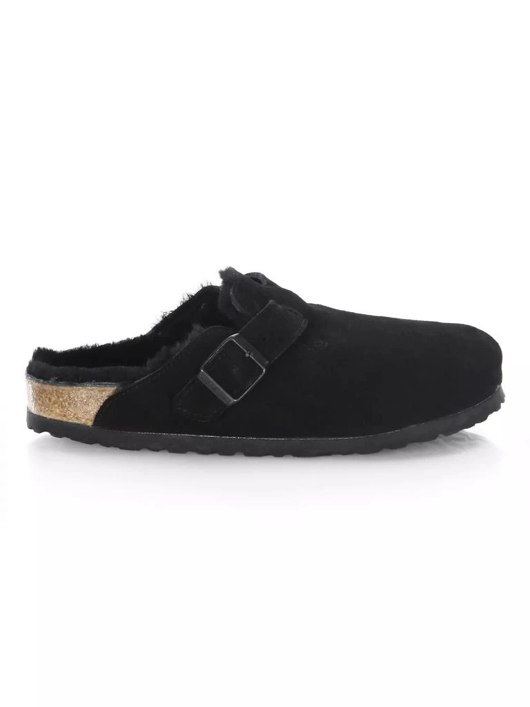 Birkenstock Boston Shearling-Lined Suede Clogs 1