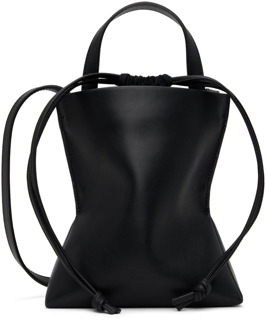 Aesther Ekme Black Mini Crushed Bag