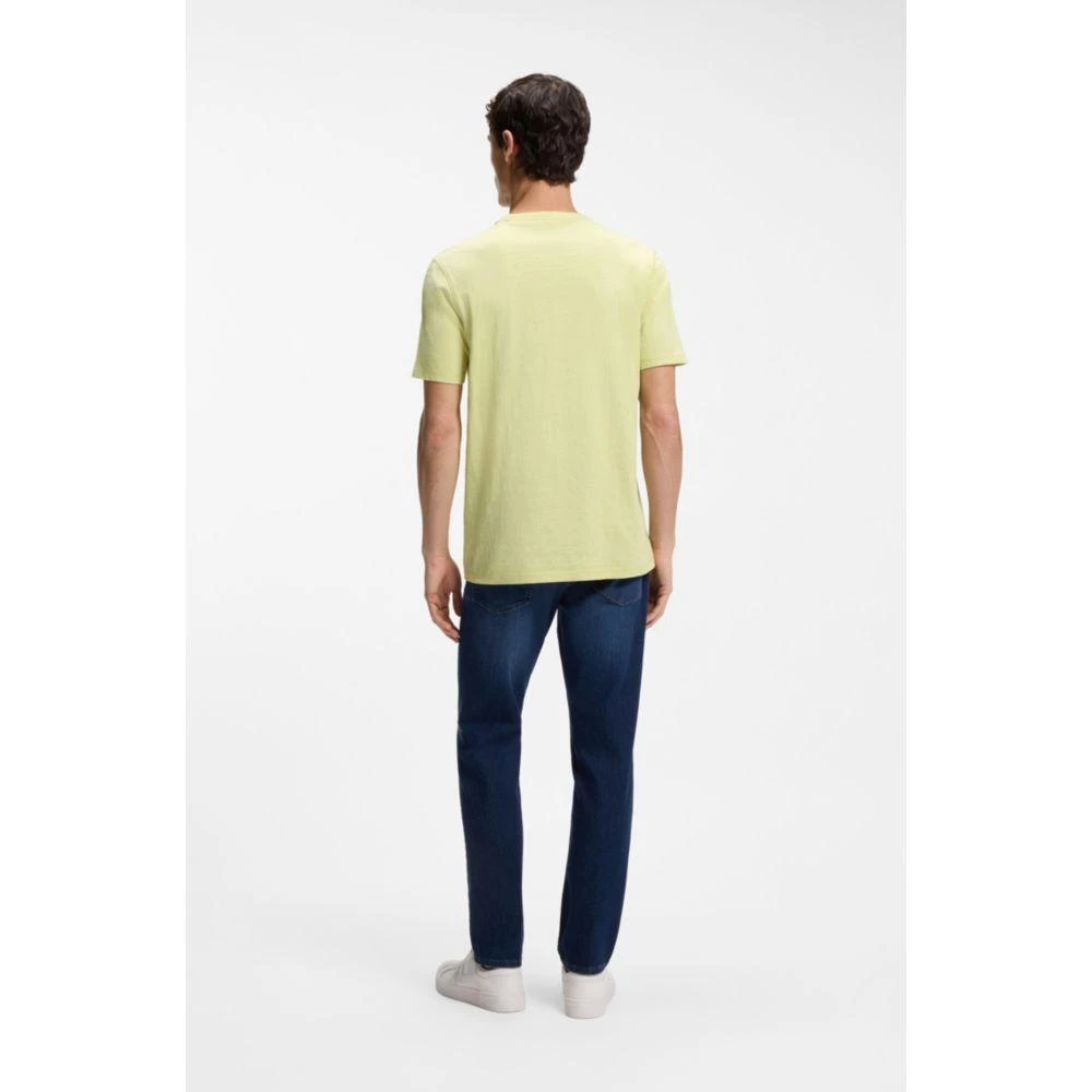 Hugo Boss Slub-cotton T-shirt with logo detail 4