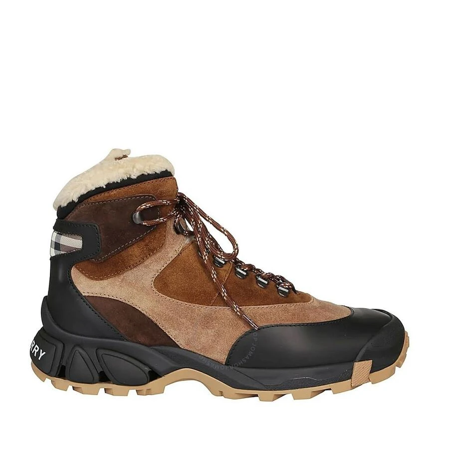 Burberry Men's Tor Shearling-Lined Suede Hiking Boots 1