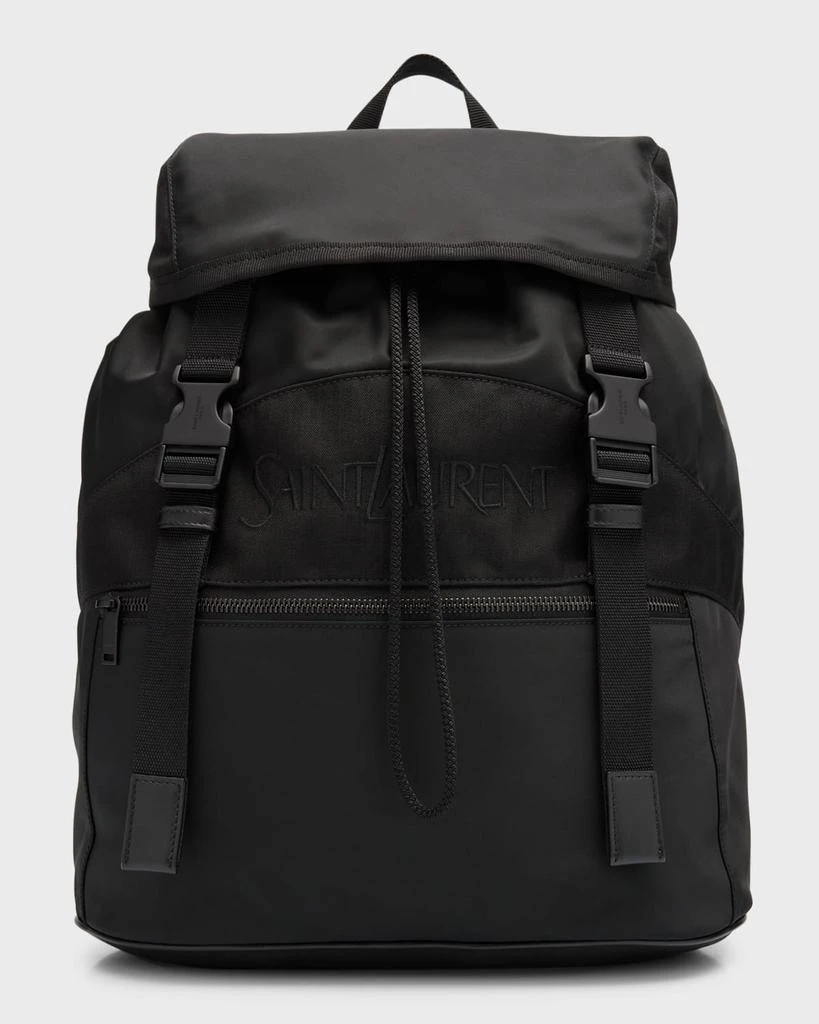 Yves Saint Laurent Men's Nylon and Leather Backpack 1