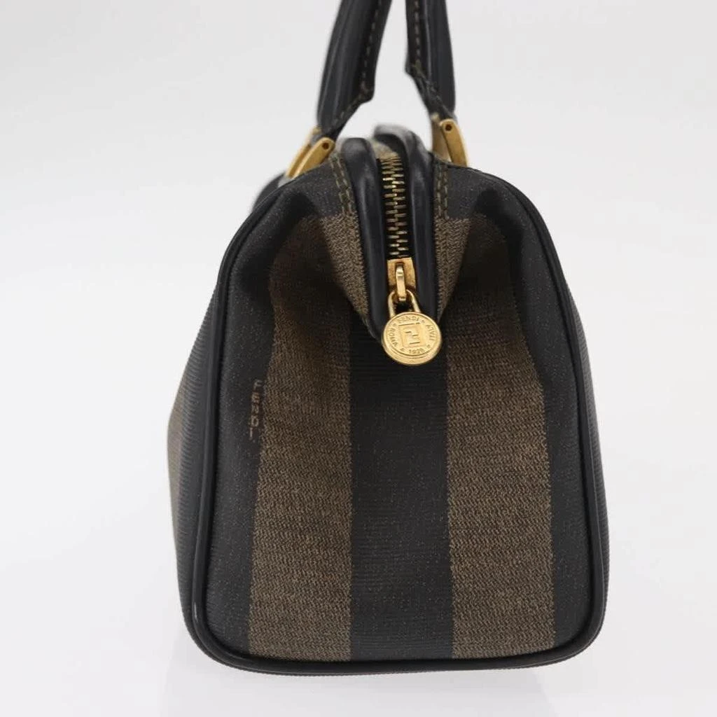 Fendi Vintage Pequin Convertible Boston Bag Coated Canvas Canvas Travel Bag Bag (Pre-Owned) 4