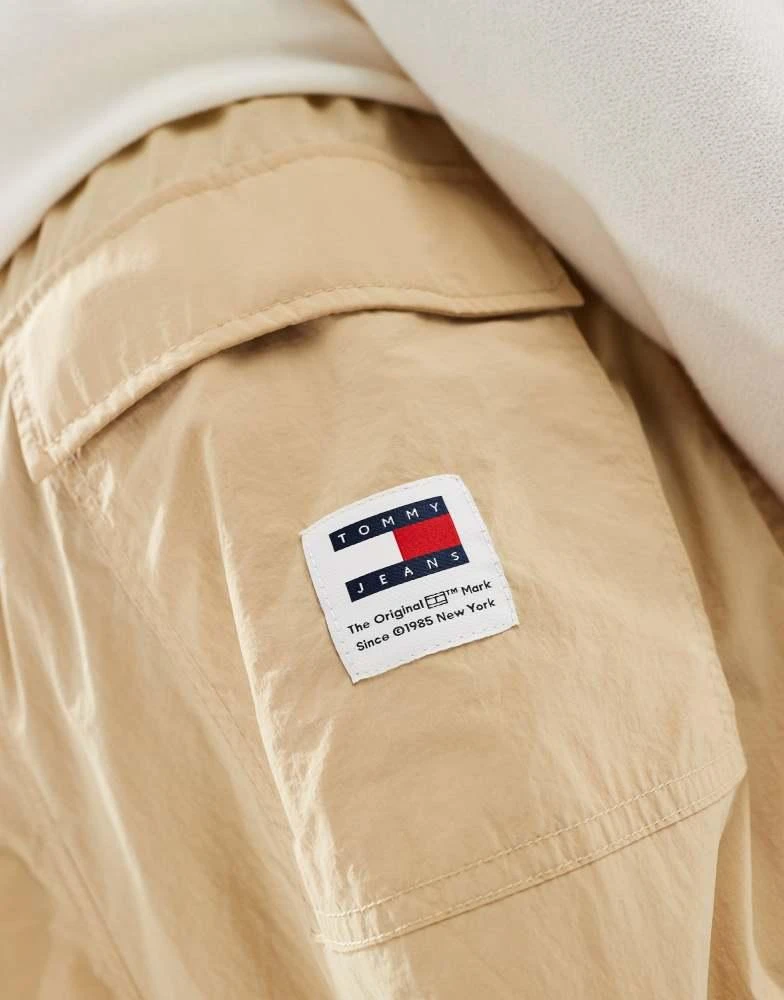 Tommy Jeans Tommy Jeans nylon parachute pants in beige 2