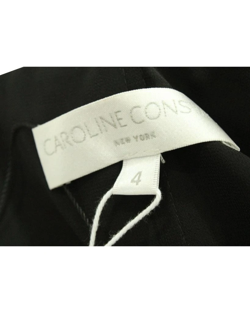 CAROLINE CONSTAS Off Shoulder Dress with Cut Out in Black Cotton 5