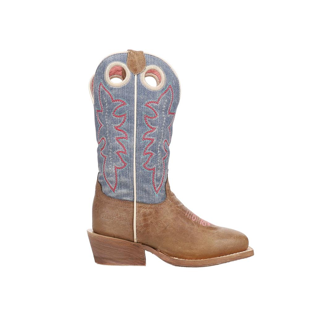 Roper Ride 'em Cowgirl Square Toe Cowboy Boots (Little Kid)