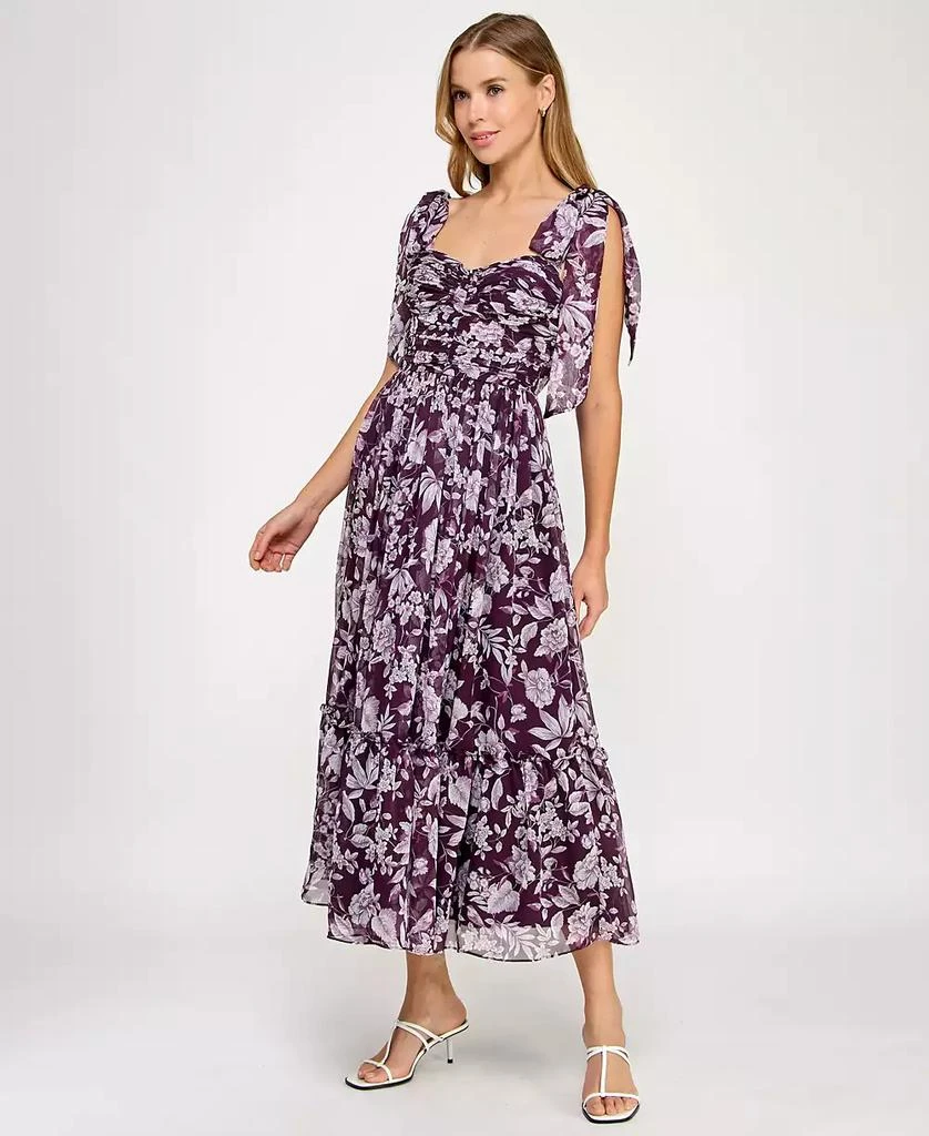 Alex & Sophia Juniors' Printed Sweetheart Fit & Flare Dress 3