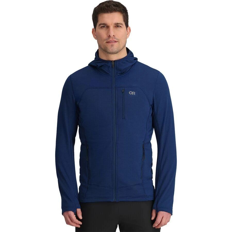 Outdoor Research Vigor Grid Fleece Full-Zip Hooded Jacket - Men's 1