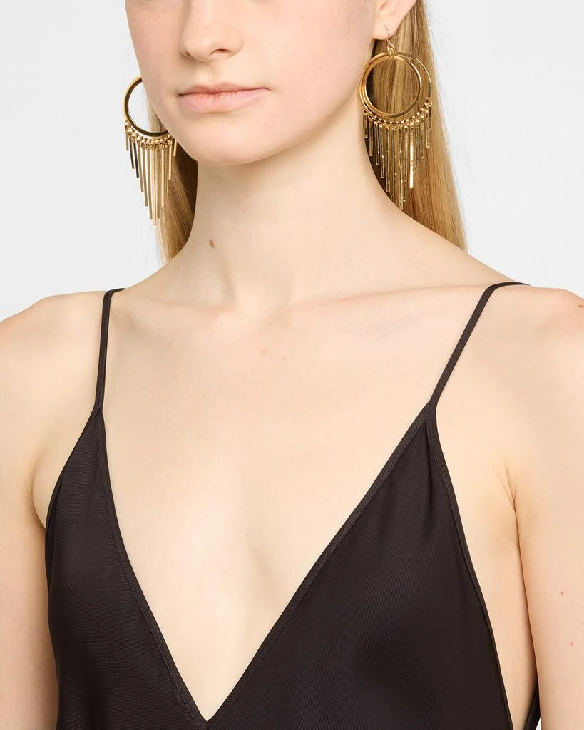 Devon Leigh 18K Gold-Plated Fringe Earrings 2