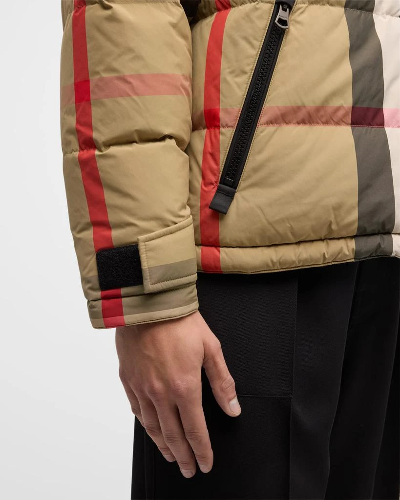Burberry Men's Rutland Check Reversible Puffer Jacket 7