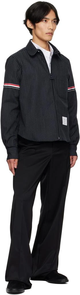Thom Browne Navy Pinstripe Shirt 4