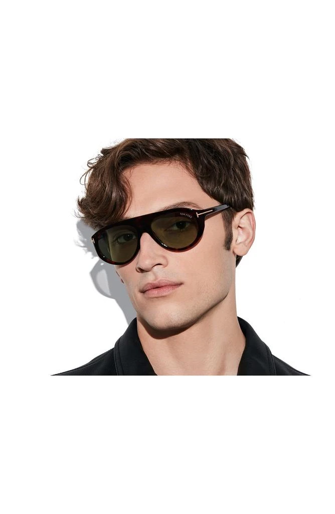 Tom Ford Rex-02 57mm Aviator Sunglasses 3
