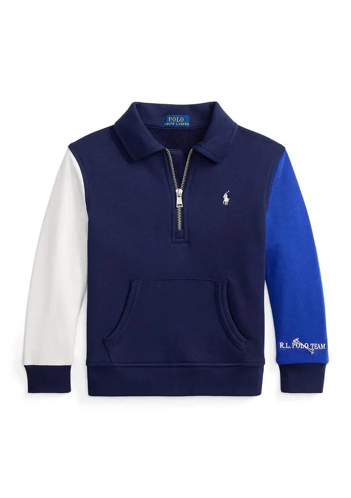 Ralph Lauren Boys 4-7 Color-Blocked Terry Sweatshirt