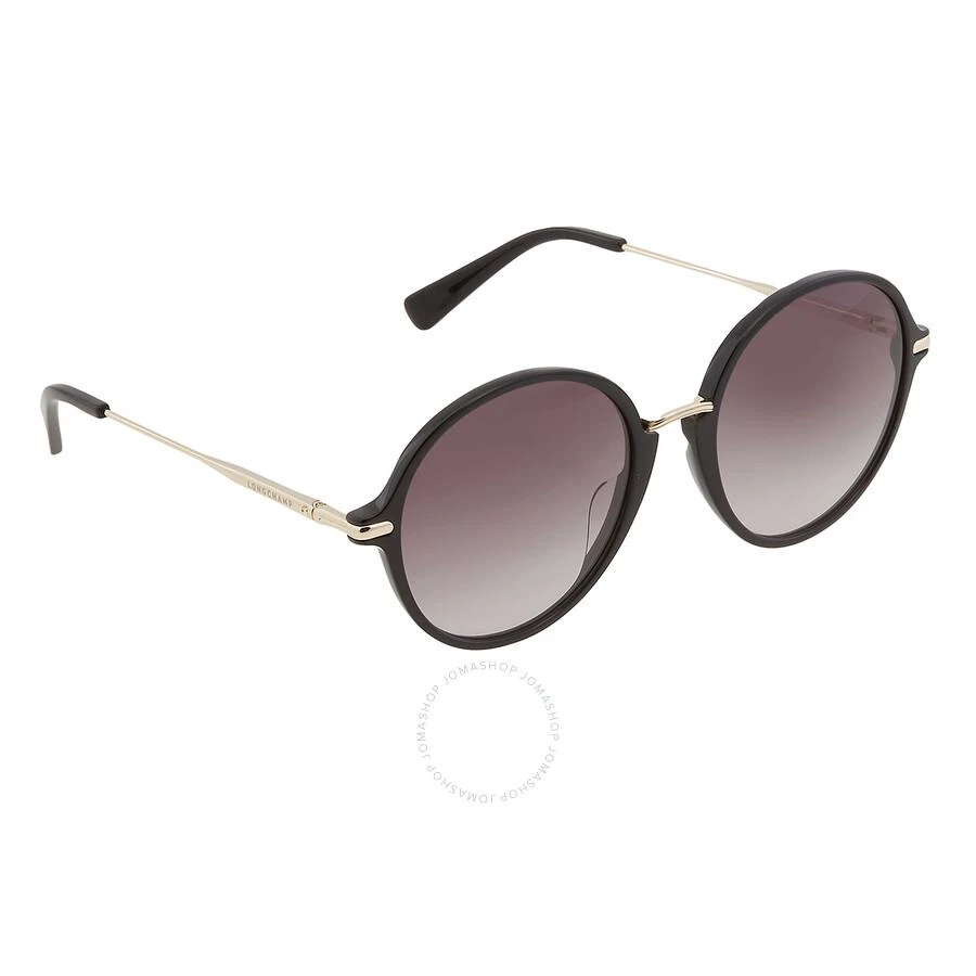 Longchamp Smoke Round Ladies Sunglasses LO645S 001 56 3