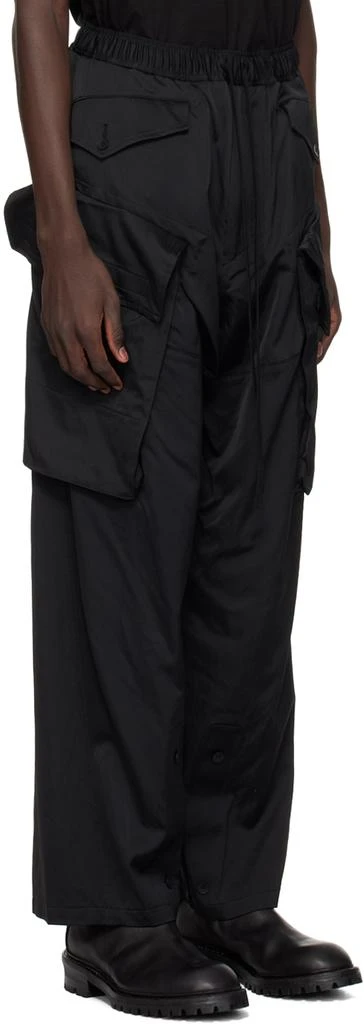 Julius Black Wide Cargo Pants 2
