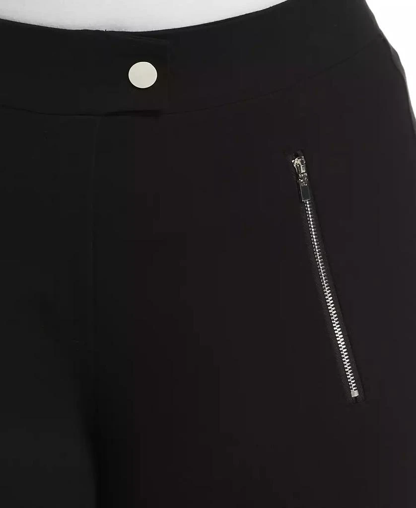 Rafaella Plus Size Classic Fit Pull-On Ankle Pant with Zipper Detail 3