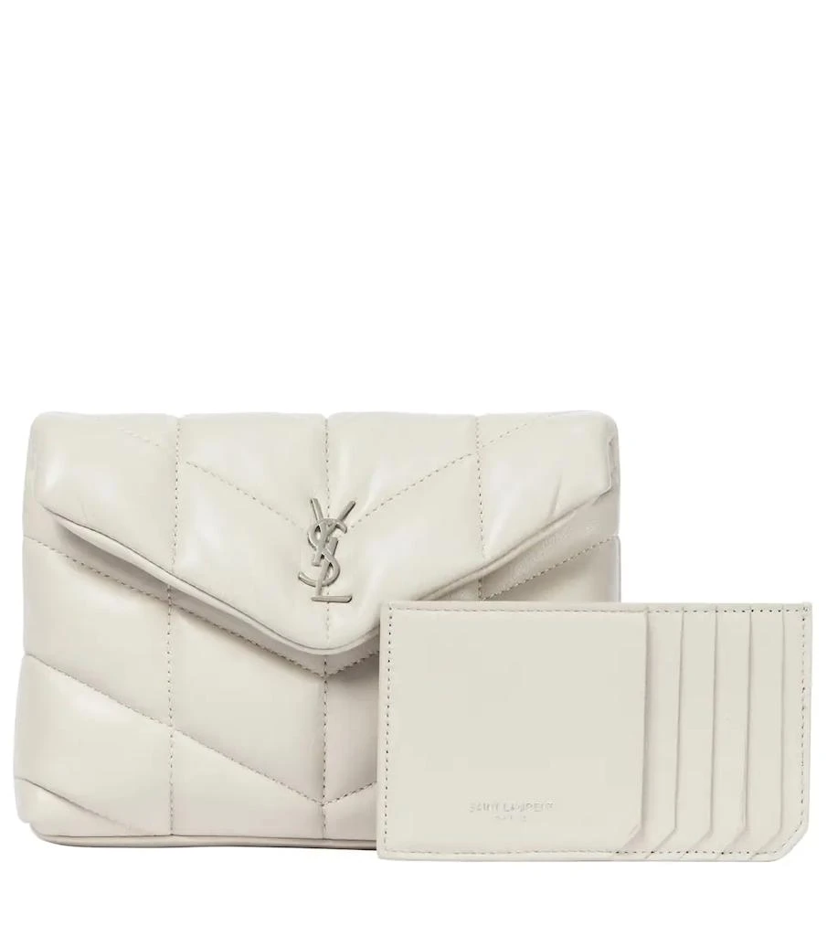 Yves Saint Laurent Loulou Puffer leather clutch 6