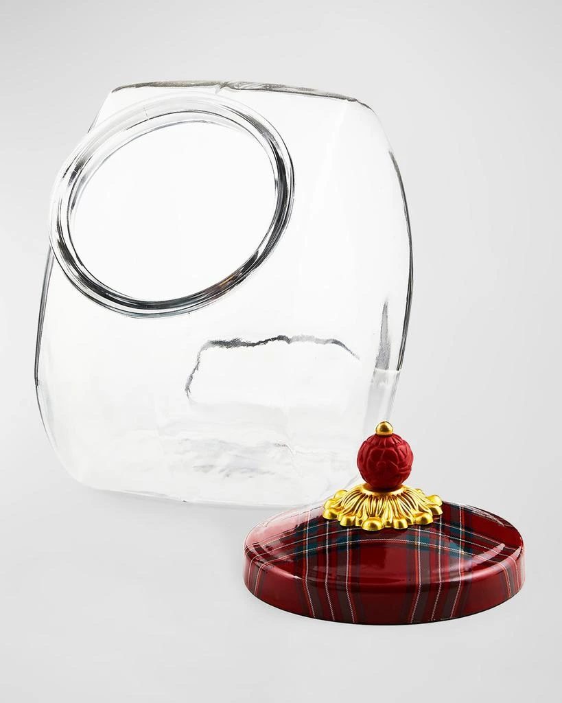 MacKenzie-Childs Cookie Jar with Red Tartan Lid 3