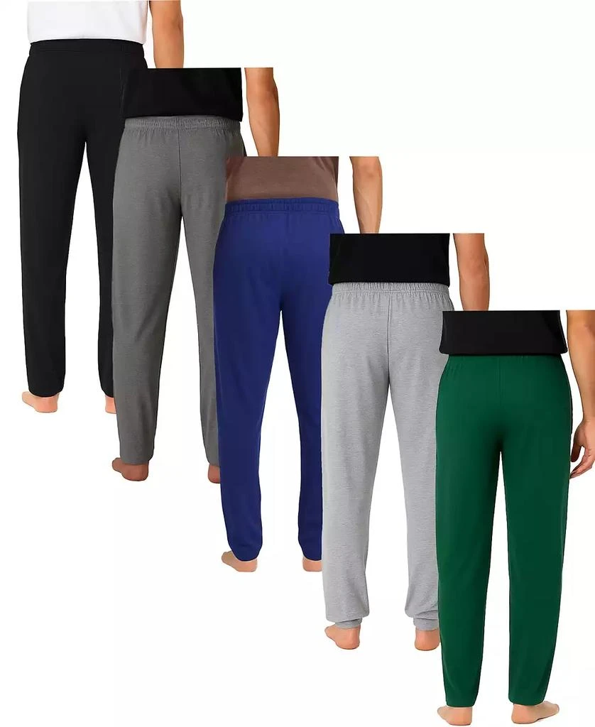 Galaxy By Harvic Men's 5-Pack Modern Fit Classic Lounge Pants 3