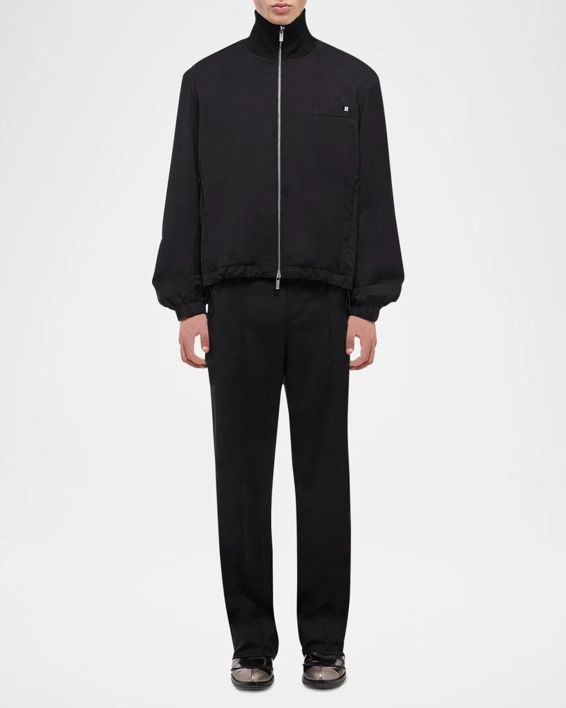 Helmut Lang Men's Wool Full-Zip Bomber Jacket 4