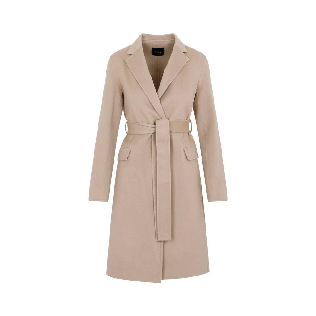 Theory Theory Long Sleeved Belted Coat 1