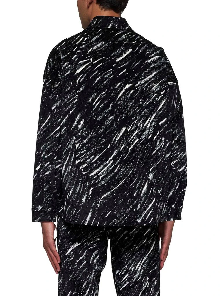 Marni Marni Crayon Printed Oversized Flocked Denim Shirt 3