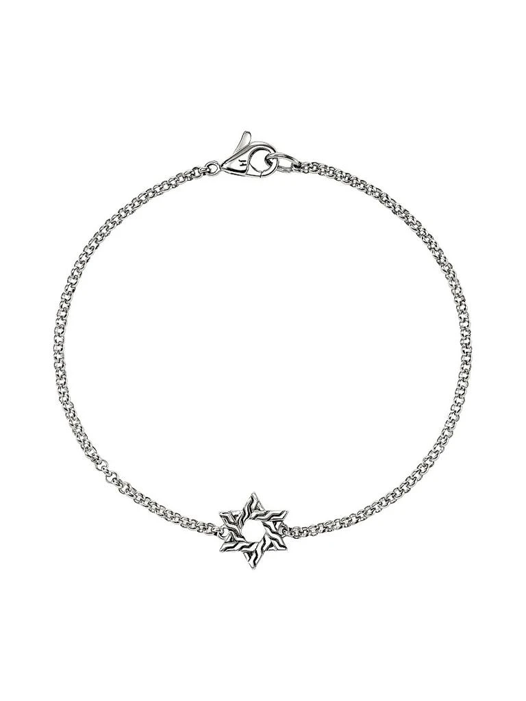 John Hardy JH Essentials Sterling Silver Star Of David Charm Bracelet