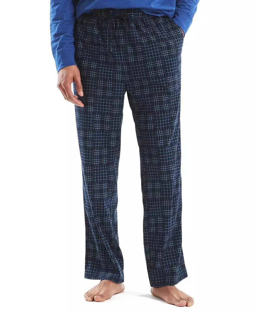 Nautica Men
s Fleece Patchwork Plaid Pajama Pants