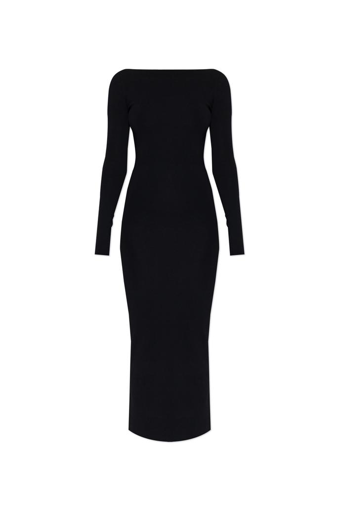 Long brown dress in nylon blend – On Sale Now with Up to 21