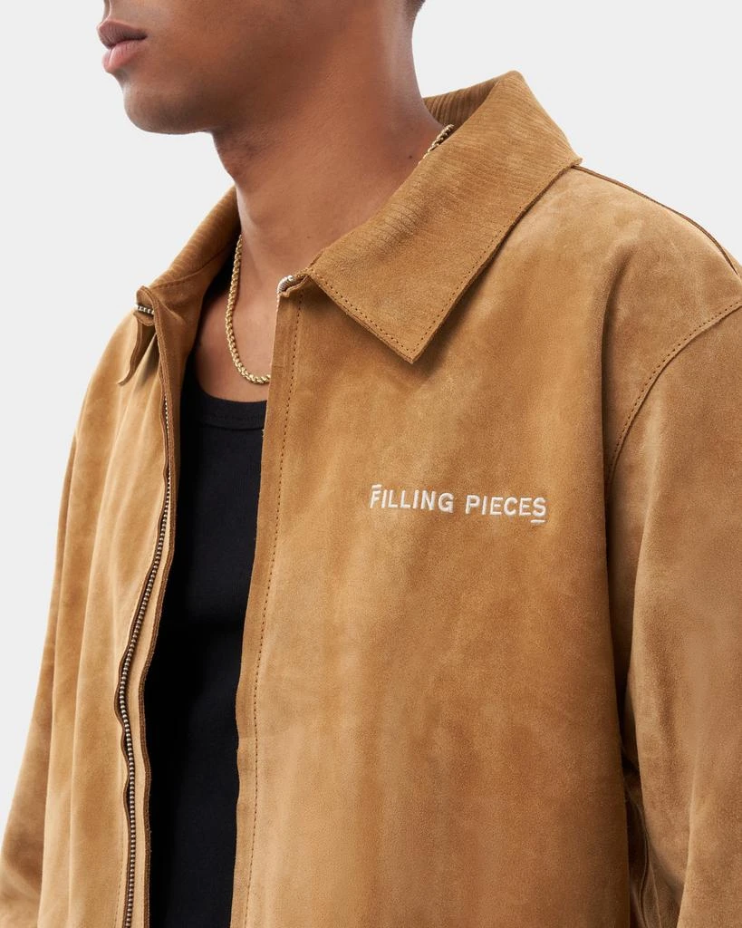 Entry Luxury Leather Jacket Suede Camel 4