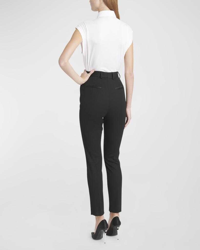 【DOLCE & GABBANA】gabardine straight-leg パンツ Dolce & Gabbana Lana Straight-Leg Gabardine Pants - Leggings