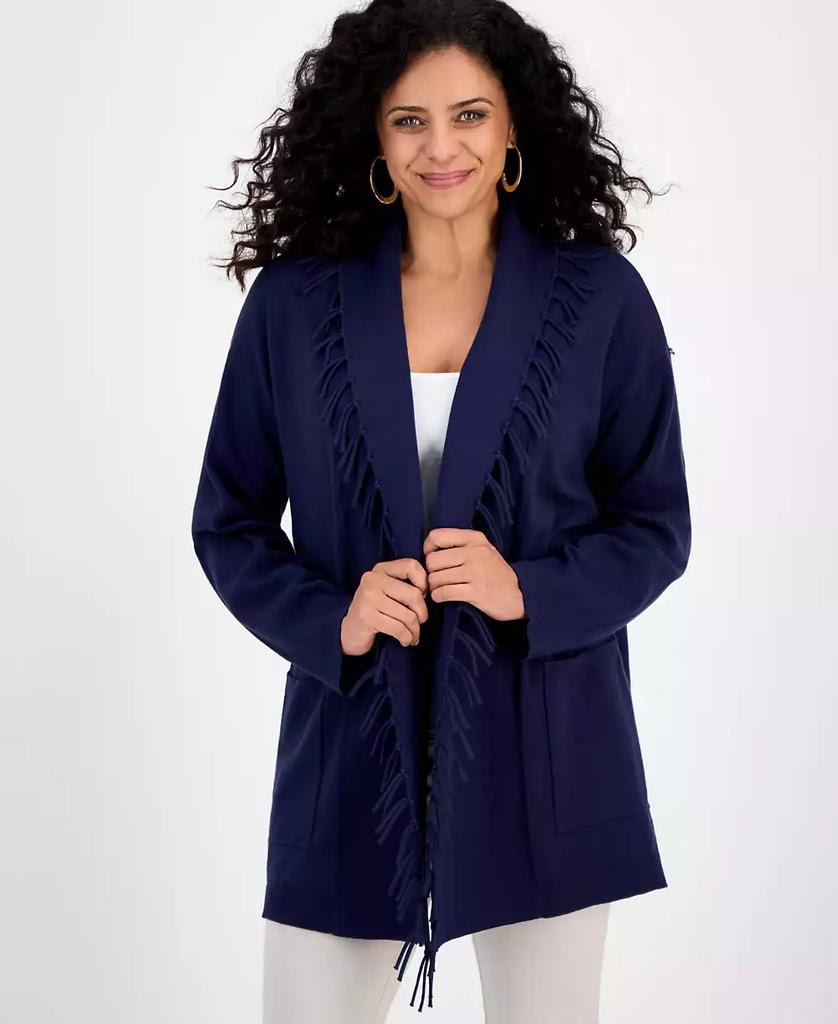 JM Collection Petite Relaxed-Fit Cardigan Sweater
