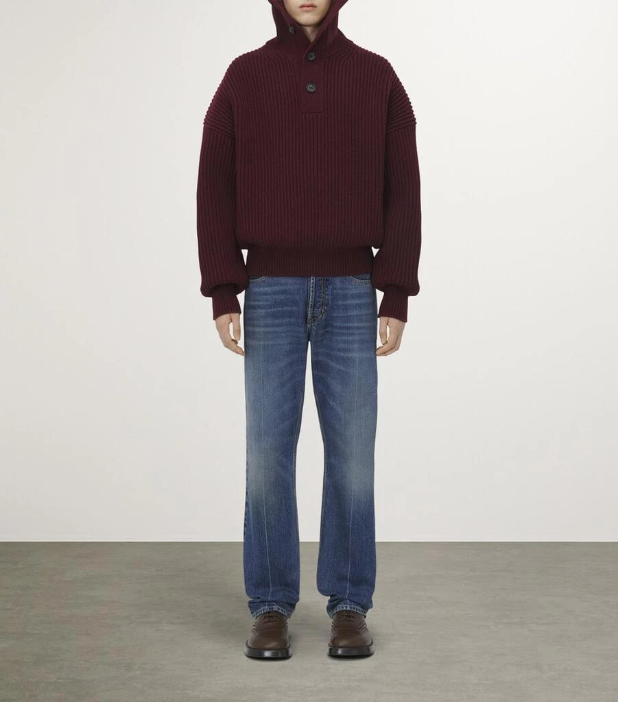 Alexander McQueen Wool-Cashmere Funnel-Neck Sweater 2