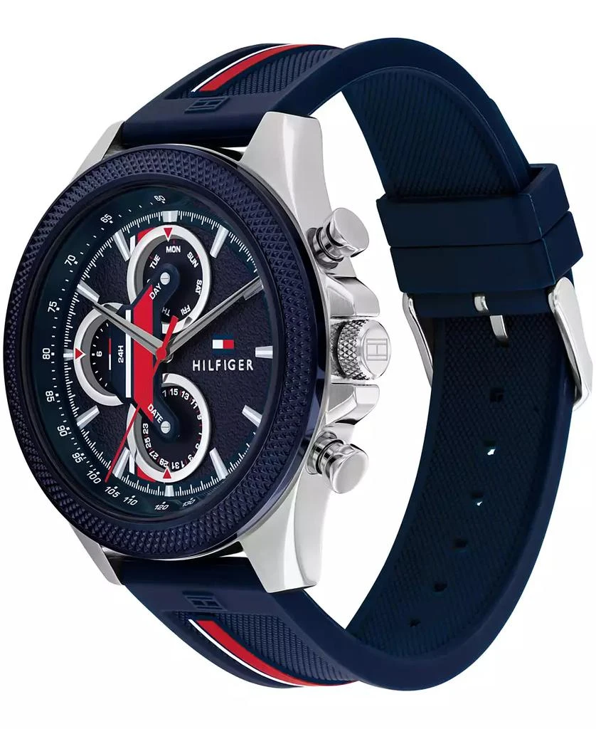 Tommy Hilfiger Men's Multifunction Blue Silicone Watch 46mm 2