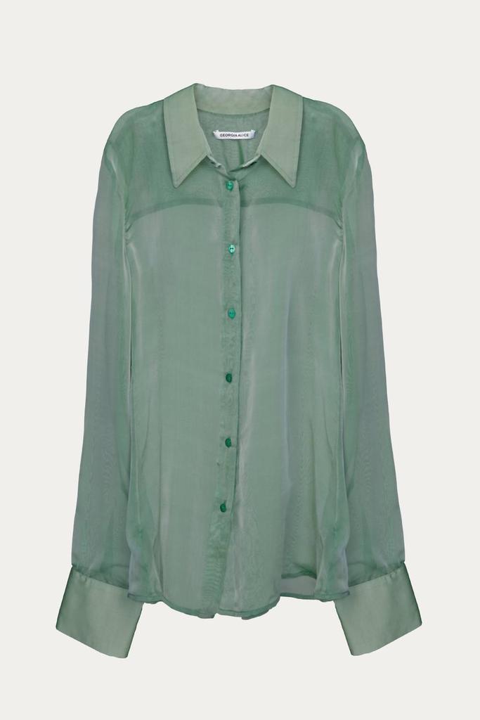 GEORGIA ALICE CHIFFON SLIM SHIRT
