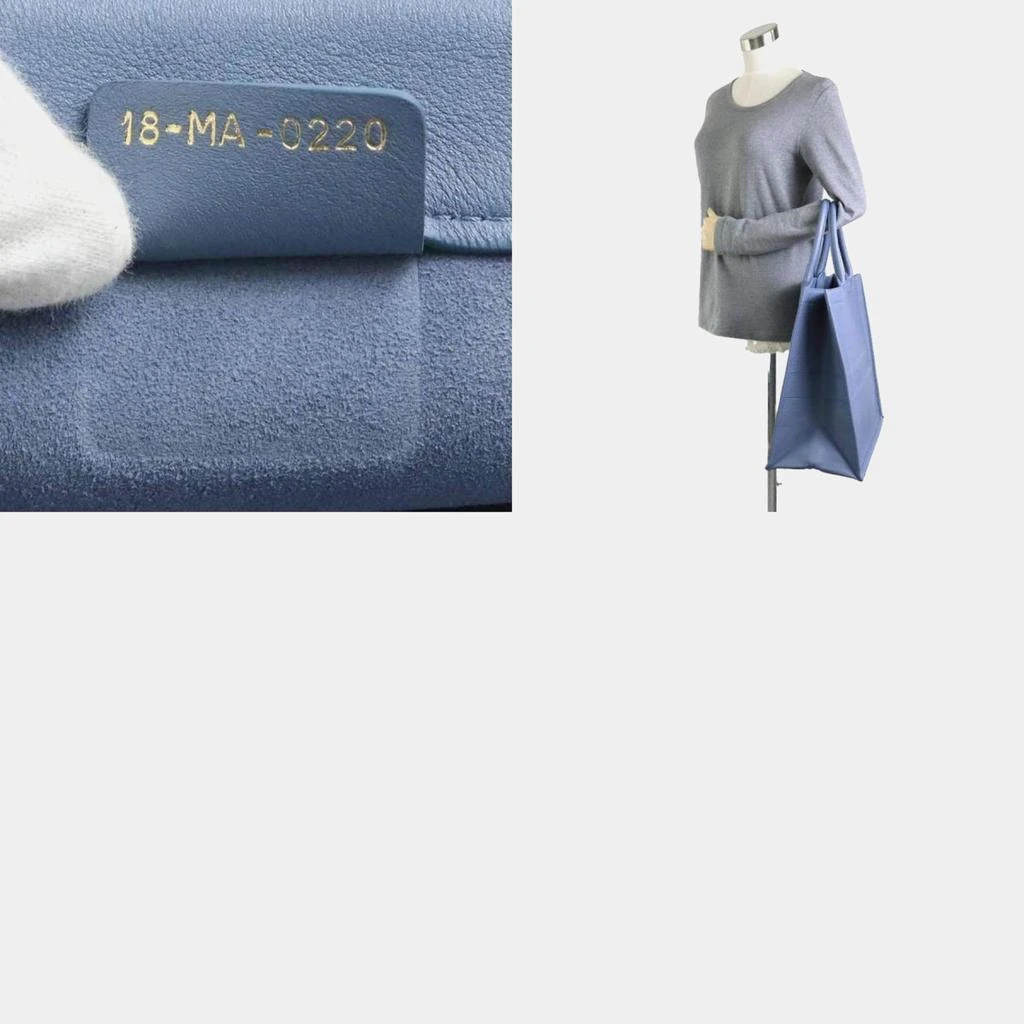 Dior Dior Blue Leather Large Book Tote Bag 5