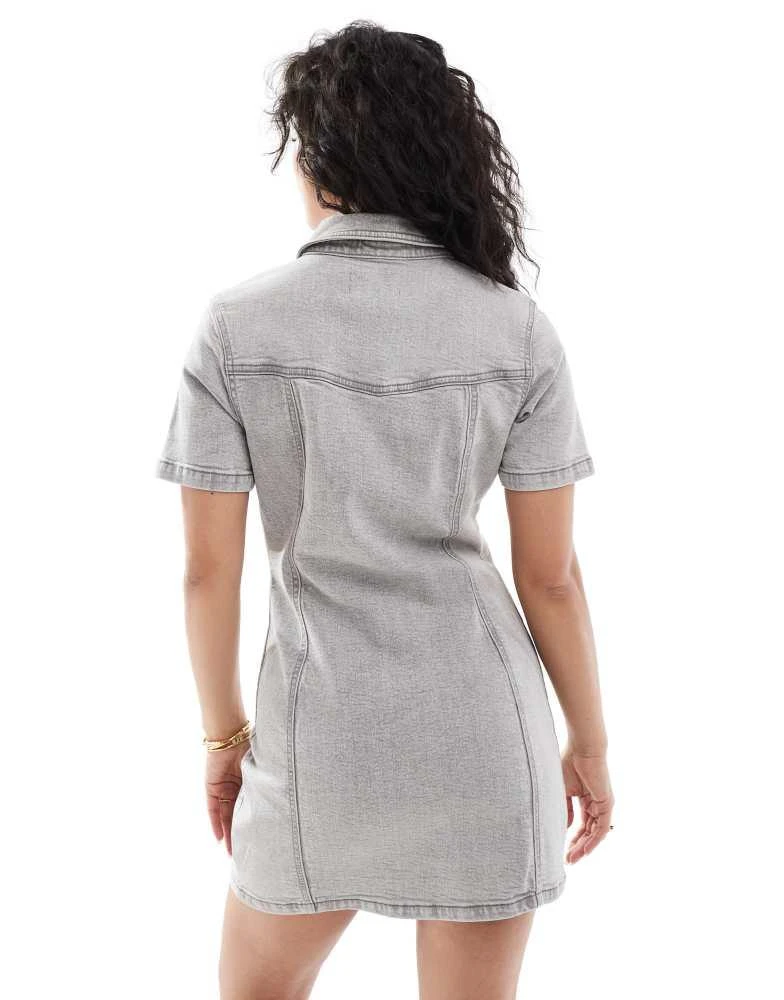 asos fitted dresses ASOS Design supersoft Long Sleeve Fit and Flare Mini Dress in Black