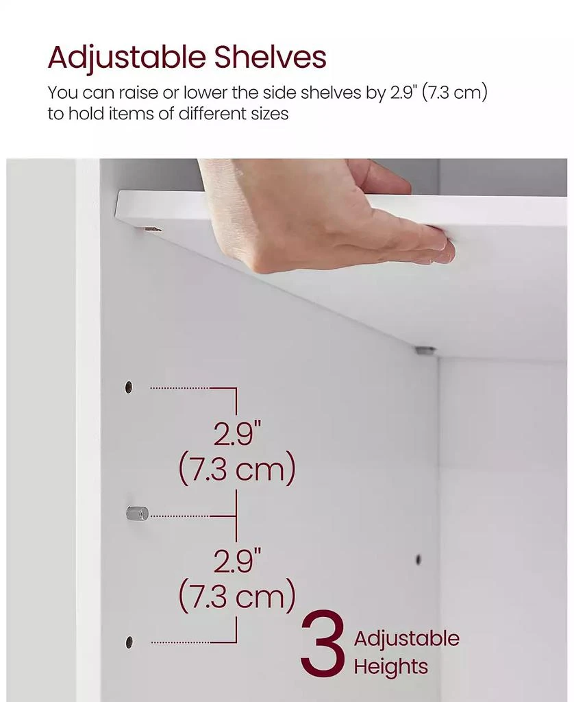 SONGMICS HOME Cushioned Shoe Bench with 12 Compartments,  Cloud White 
Dove Gray 5
