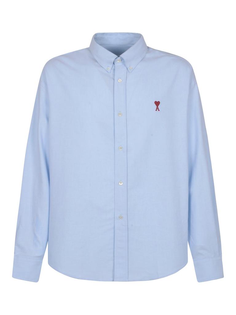 AMI AMI Paris Ami de Coeur Logo Embroidered Buttoned Shirt